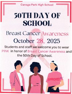 50th Day of School Flyer